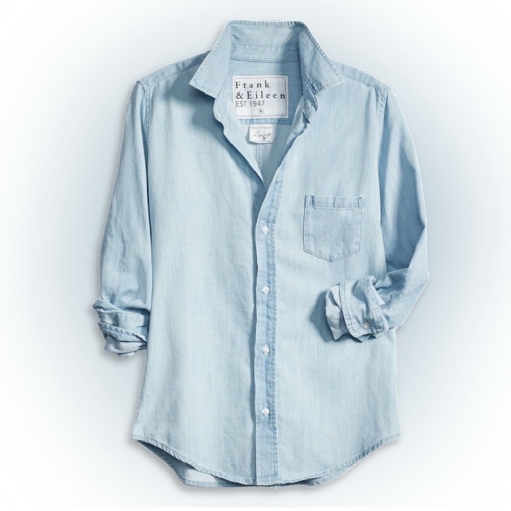 Frank & Eileen Light Blue Denim Button-Down Shirt